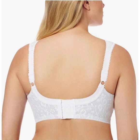 Women's Wirefree Bra Playtex 18 Hour Original Comfort Strap, White Size 44C 0918 - Picture 2 of 2